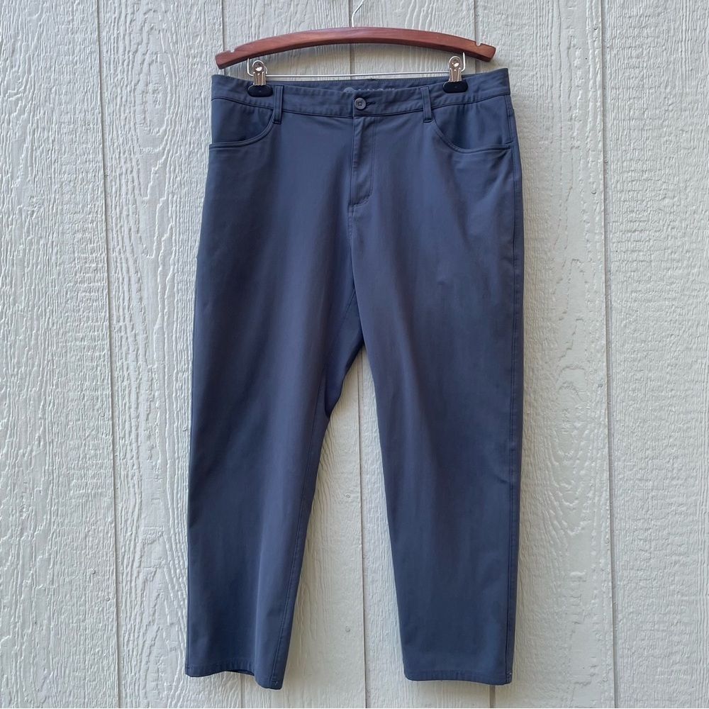 Vuori Pants Mens 38x37 The Rise The Shine Charcoal Gray Performance Golf‎ Chinos